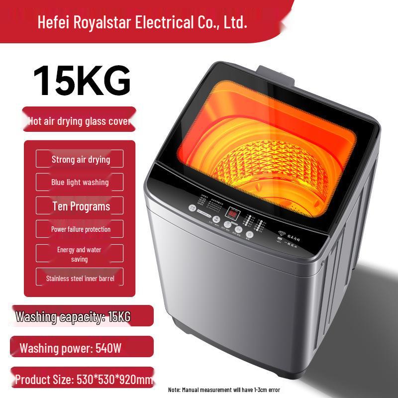 Полностью автоматическая стирально-сушильная машина 10 кг с компактным пульсатором для дома и аренды