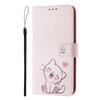 Cute Cat Luxury Painted Leather Case Wallet Book Style Cover for Oppo A72/A52/A92 4G,A36 4G,Reno 8/9,Realme 8/9/10/11/12...