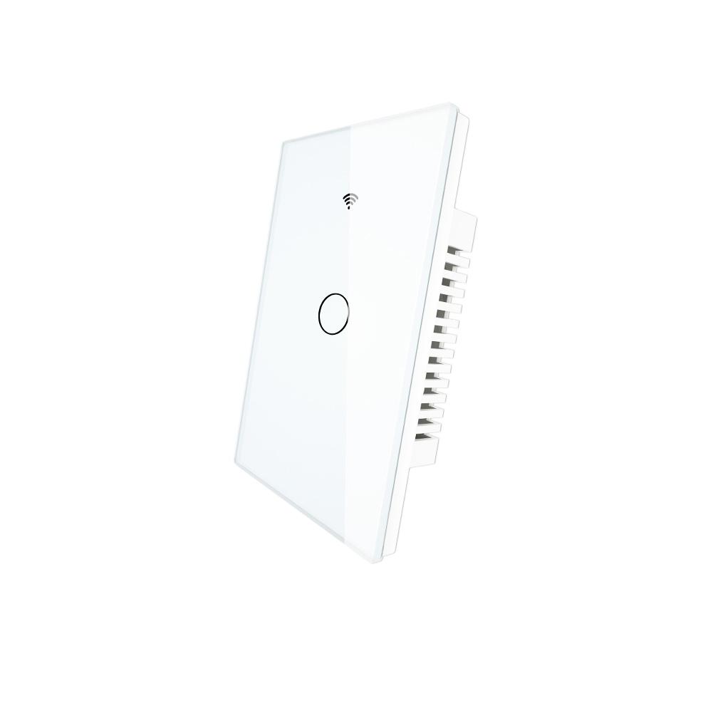 RF433 WiFi Wall Touch Switch No Neutral Wire Needed Wireless Remote Control Smart Single Wire 1 Gang Wall Switch