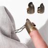 Finger Protector Thimble Ring Pins Needle Cushion Handworking Antique Metal Finger Protector Sewing Accessories