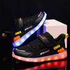 Children Luminous Sneakers Charging Switch LED Bling Bling Kids Glowing Sneakers Girls Laughing Shoes