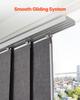 Panel Track Blinds Extendable Track 116 cm to 218 cm W Trimmable Dark Gray