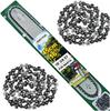 Gasoline Chainsaw Guide Bar + 2x Chains 45cm 16'' 57 1.3 3/8