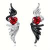 Angel Devil Earrings Demon Angel Wings Black White Drop Earrings Jewelry Neutral Style Jewelry Suitable For Daily Travel Wear