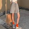 Спортивные шорты женские летние большие размеры свободные прямые с высокой талией тонкие повседневные широкие брюки с пятью точками шорты для бега для женщин