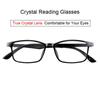 Очки для чтения Crystal для мужчин и женщин, устойчивые к царапинам, черные и красные
