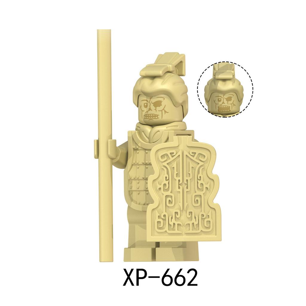 KT1089 Китайские терракотовые воины и лошади, строительный блок, игрушка XP658-665