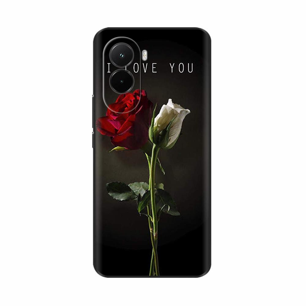 For Xiaomi Poco M7 4G Case Painting Floral Soft Silicone Protective Bumper Cover For Xiaomi Pcoc M7 Pocom7 4G Cases Capa Fundas