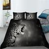 Leopard Series Digital Printing Quilt Cover Pillowcase Two Or Three-Piece Set Polyester