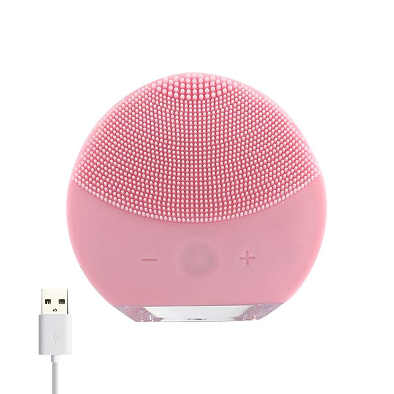 Электрическая щетка для очищения лица, массажер, водонепроницаемая силиконовая щетка для массажа лица, очиститель глубоких пор, щетка для очищения лица, женский инструмент для ухода за кожей