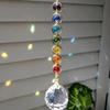 Colorful Rainbow Maker Prism Reflective Catchers Hanging Pendant  for Thanksgiving Home Decoration