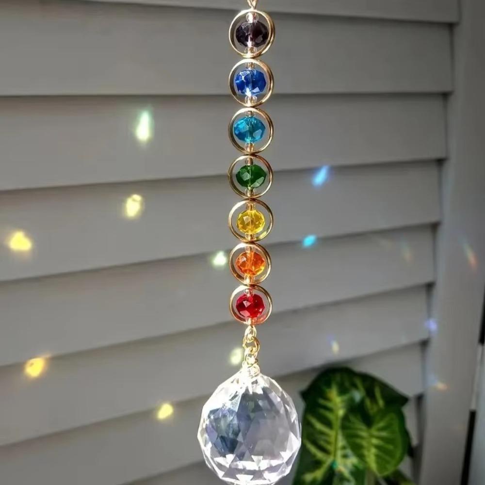 Colorful Rainbow Maker Prism Reflective Catchers Hanging Pendant for Thanksgiving Home Decoration