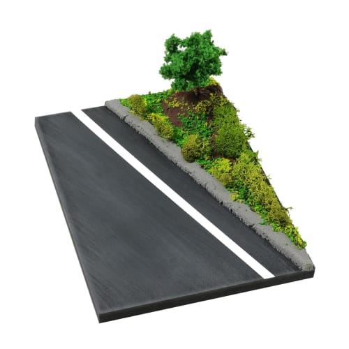 ARTEC Diorama Set Asphalt Summer 58303 Diorama Plastic Model Kit Clay Model Nature Landscape Scenery Beginner Kit Asphalt Car