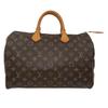 Used Monogram Speedy 35 M41524 Boston Bag Canvas Brown Authentic 1213