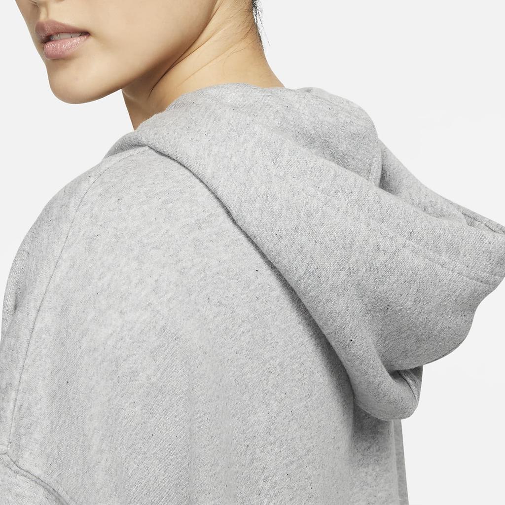 Nike Куртка с капюшоном и длинными рукавами на флисовой подкладке, женские куртки светло-серого цвета DD5635-063