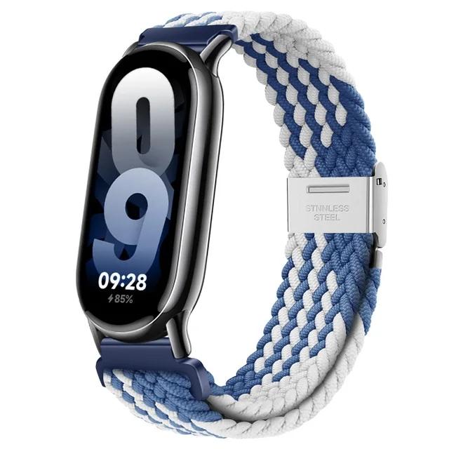Нейлоновый ремешок для Xiaomi Smart Band 8 9, сменный ремешок для часов, ремень Xiomi Band8, ремешки с металлической пряжкой
