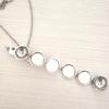 Unisex Expandable Multi Photos Ball Pendant Locket Chain Necklace Gift
