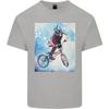 Крутая футболка унисекс из легкого хлопка с дизайном BMX