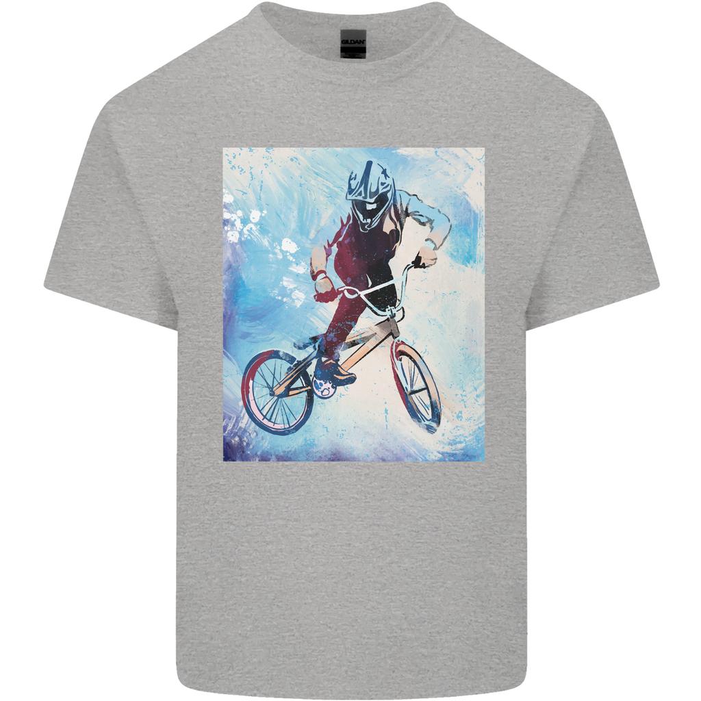 Крутая футболка унисекс из легкого хлопка с дизайном BMX
