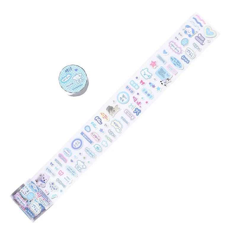 1 шт. милые мультяшные граффити животные васи-лента DIY скрапбукинг журнальные декоративные принадлежности Kpop Idol фотокарточки деко наклейки