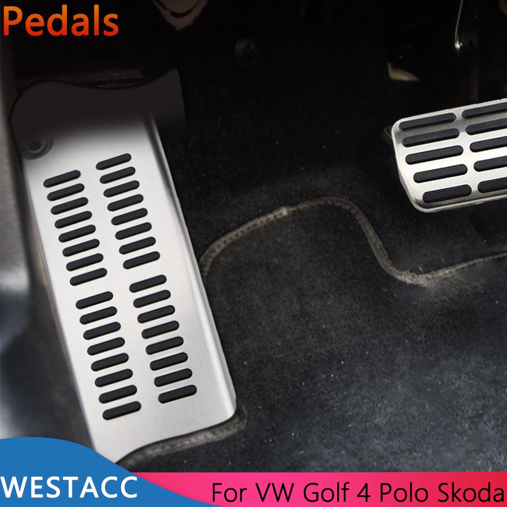 Автомобильные педали газа тормозной упор чехол для Volkswagen Vw Polo Golf 4 Bora Beetle RSi GTI R32 для SEAT Leon 1M Toledo