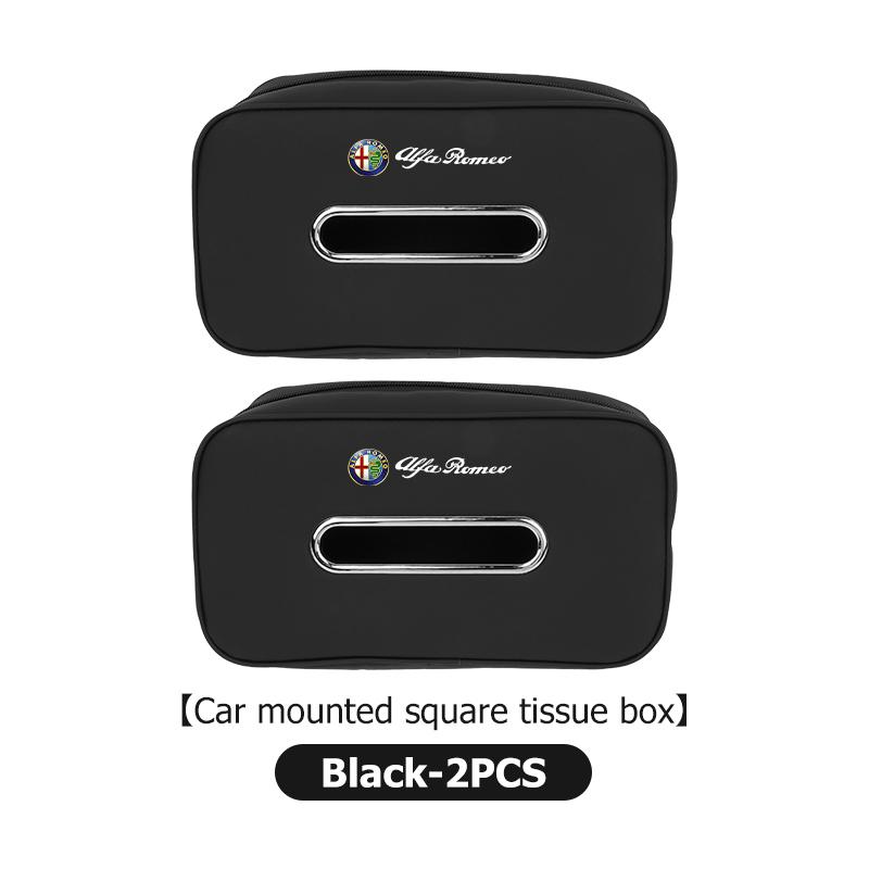 QWAKL1 2026 Hot Alfa Romeo Car Center Console Armrest Box Tissue Box Paper Towel Storage Bag For Alfa Romeo Giulia 147 Mito 156 159 166