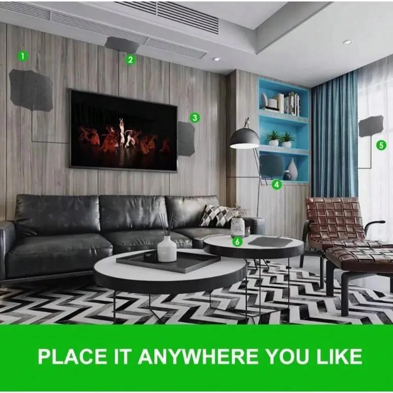 Антенна для HD-телевидения 4K с высоким коэффициентом усиления - Активная комнатная антенна с усилителем сигнала, вилка ЕС