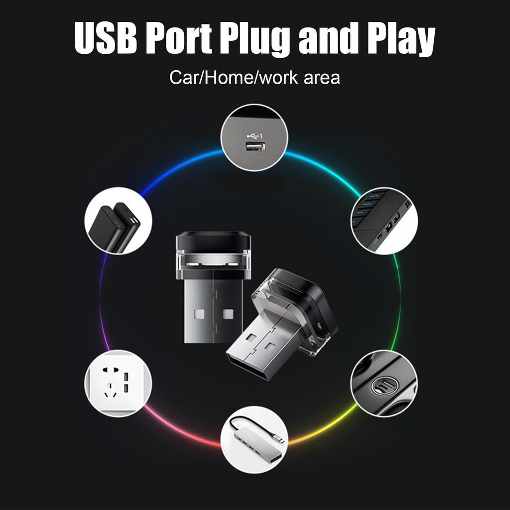 Автомобильная светодиодная подсветка салона беспроводная, Автомобильная USB-светодиодная подсветка - Светодиодная USB-подсветка для автомобиля,