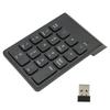 2.4G Wireless Numeric Keypad Chocolate Keys Plug and Play 18 Keys Number Numpad for Bank Accountant