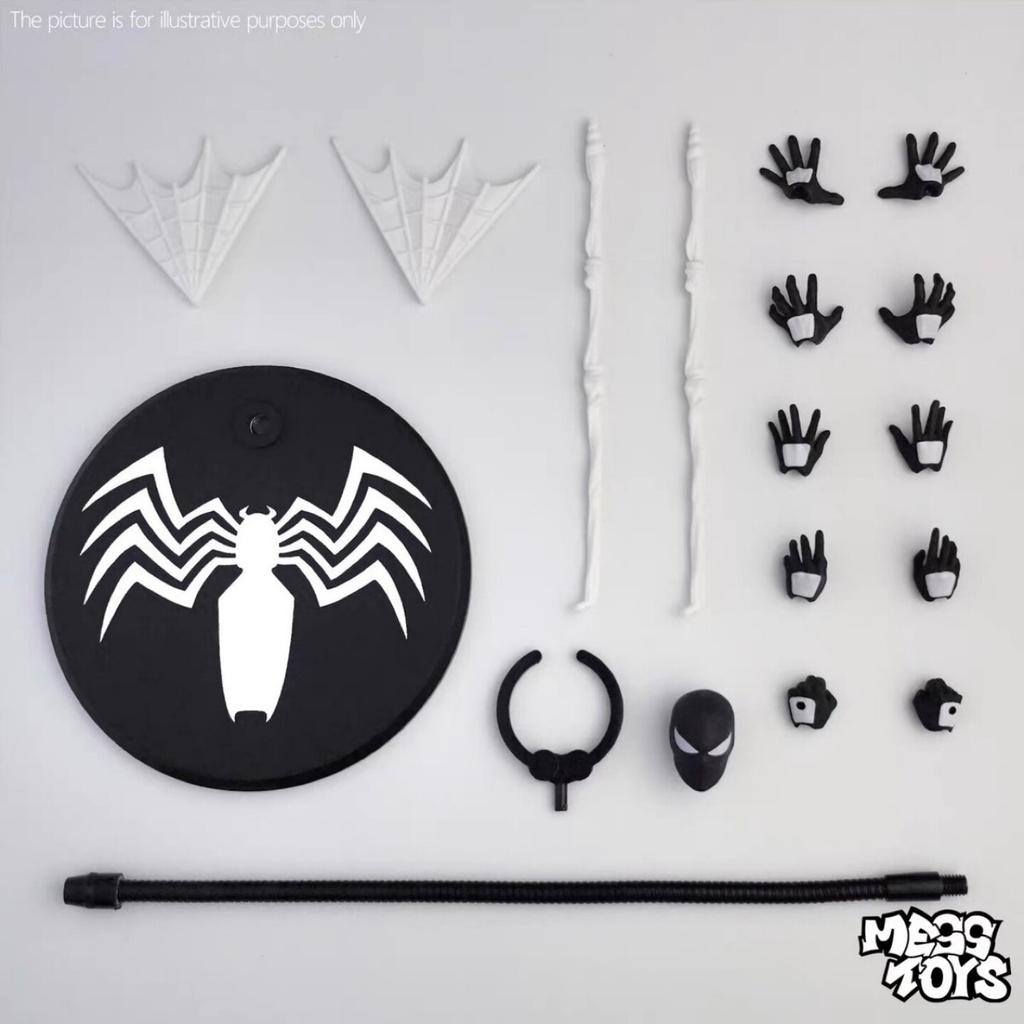 Оригинальная фигурка Человека-паука Mess Toys Черный костюм Сосед Симбиот Messtoys Алый Сосед Фигурка Действия Ct Черный Красный Человек-Паук