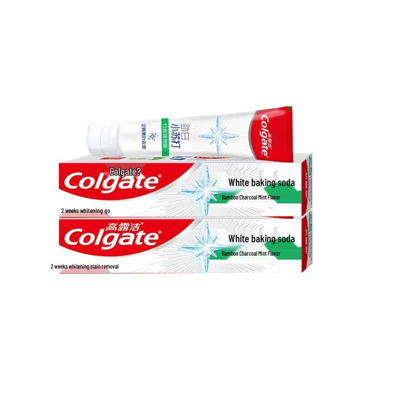 Colgate Мощная белая бамбуковая угольная мятная зубная паста