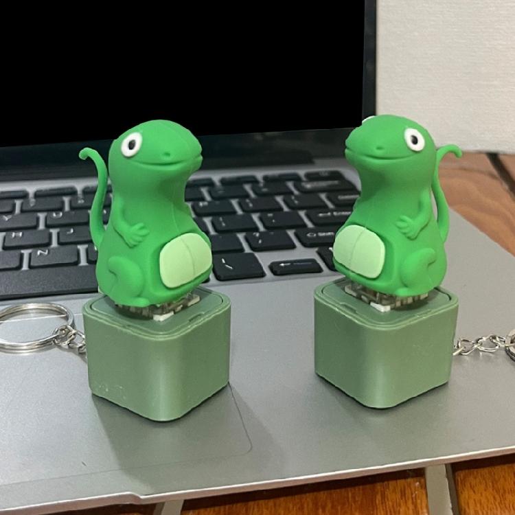 USB-перезаряжаемый интерактивный брелок-ящерица со световым и звуковым эффектом, прочный АБС-материал, аксессуар для ночного кемпинга