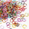 900Pcs Aluminum Coated Opening Ring Jump Ring For DIY Necklace Bracelet Jewelry Making Craft Accessories