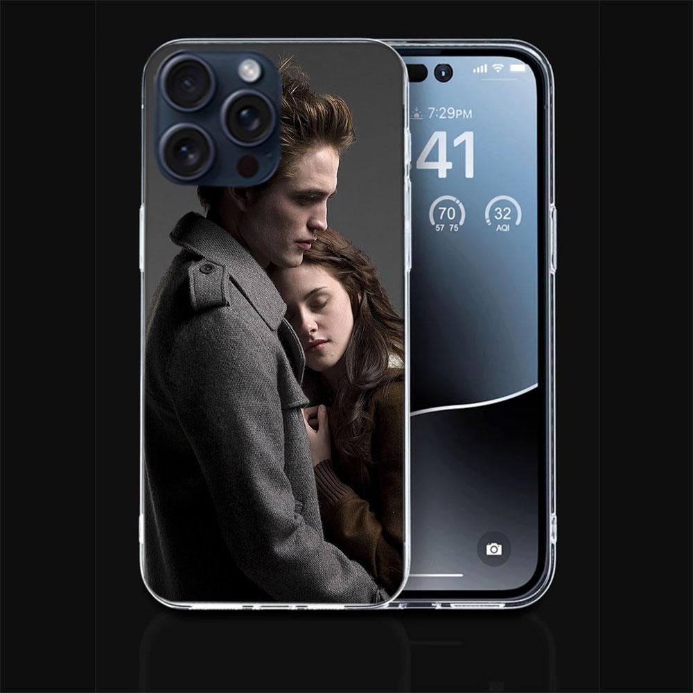 Прозрачный чехол для телефона Сумерки Для iPhone 17 Air 16 Pro Max 15 Pro 14 Plus 17E 16E 11 13 12 Mini Чехлы Fundas Cell TPU Колпачок