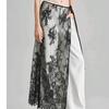 Y2K Lace-up Midi Dress Mesh Lining Petticoat Women Elegant Lace Petticoat  Women Ladies