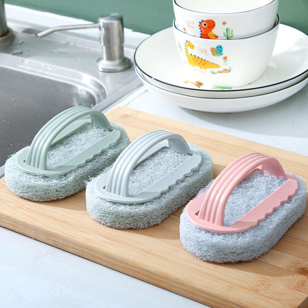 Чистящая щетка с ручкой для кухни, ванной, ванны, дезинфекции, протирания, сильной очистки C9X1