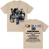 Rapper Chris Brown Album Tshirt Breezy Bowl XX Tour 2025 Hip Hop Vintage T Shirt Men Women Oversized Cotton Tshirts Streetwear