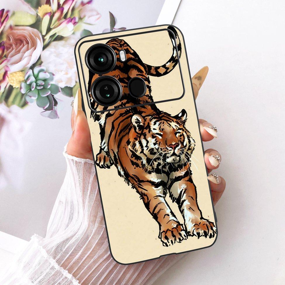 Чехол для ITEL P40 Чехол P662L Силиконовый Милый Кот Модный Забавный Расписной Funda Для P40 ITEL P 40 Корпус Телефона