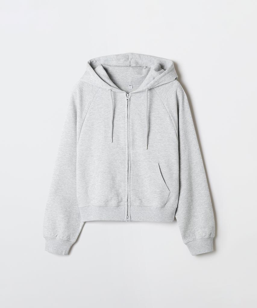 Spao [Мягкий хлопок] Худи на молнии с рукавом реглан_Spmzg24G05