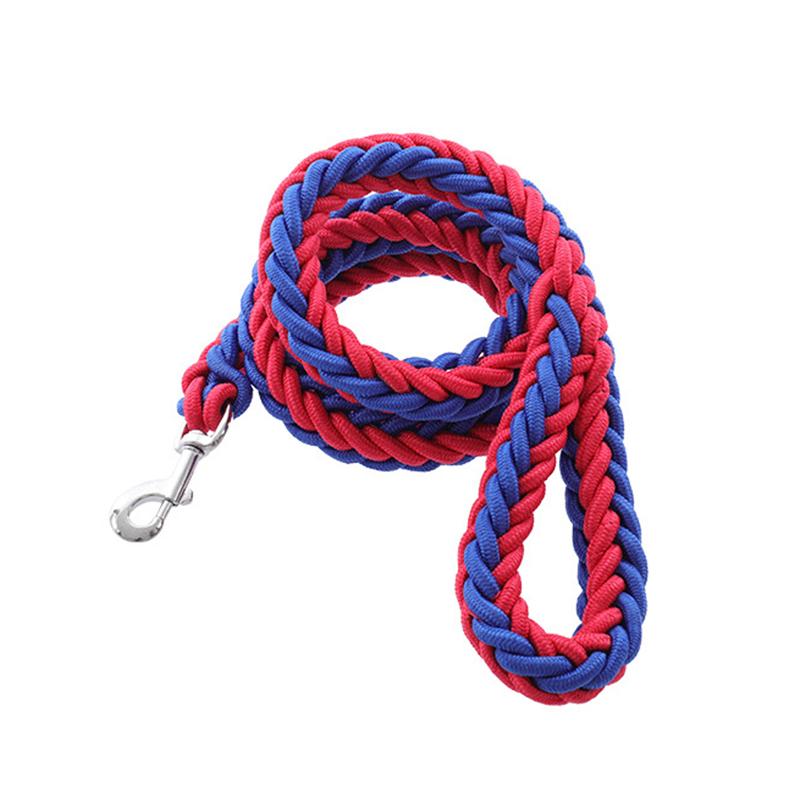 Sturdy Nylon Big Dog Leash for Medium Large Dogs Strong Pet Round Rope Bulldog Golden Retriever Pitbull Lead Chain Pet Supplies