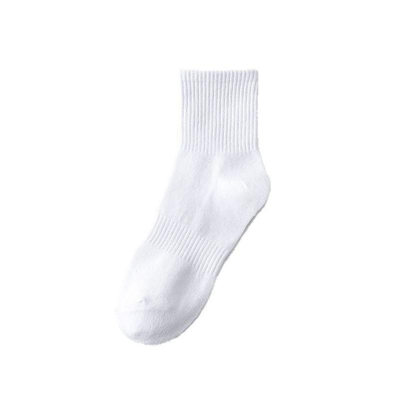 5 Pairs of Men's Spring and Summer Thin Deodorizing Sweat Absorbing Pure Cotton Tube Socks