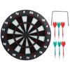 16.5in Safe Dartboard with 6 Dart Set Reusable for Leisure Entertainment Party Bar Games