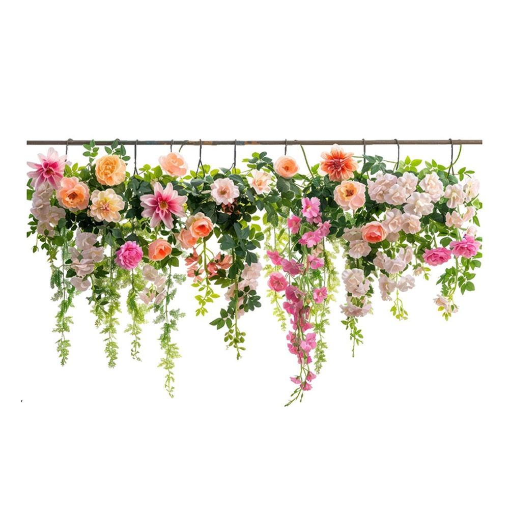 Фотореквізит Квітковий Ротанг Статичні Наклейки Двосторонні Декоративні Наклейки НОВІ Наклейки на Скло Подарунок