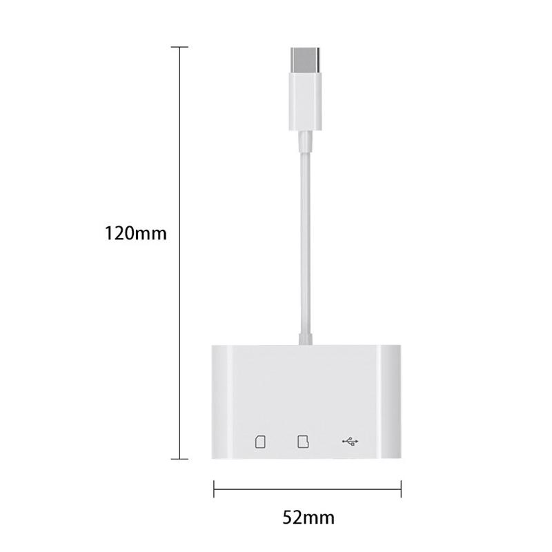 USB Type C Картридер для SD TF USB Подключение Умный Картридер Адаптер для Macbook Мобильного Телефона Samsung Huawei Samsung
