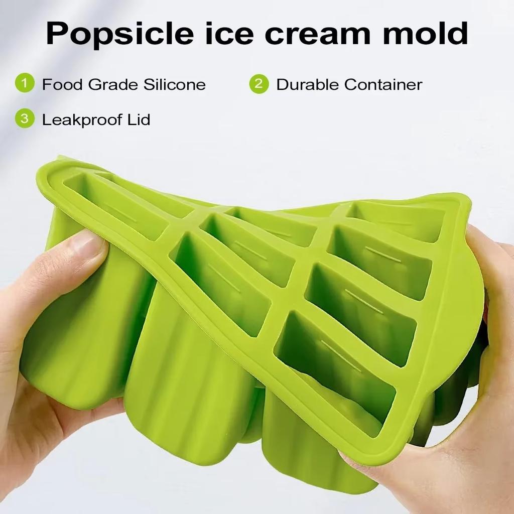 Многоразовые силиконовые формы для мороженого с палочками Летний аппарат для приготовления мороженого Набор DIY Замороженные лакомства для детей Кухонные инструменты для выпечки