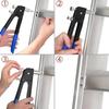 150PCS Repair Tools M3-M8 Flathead Screw Crimp Plier Durable Rivet Nut Kit  Automotive Repair