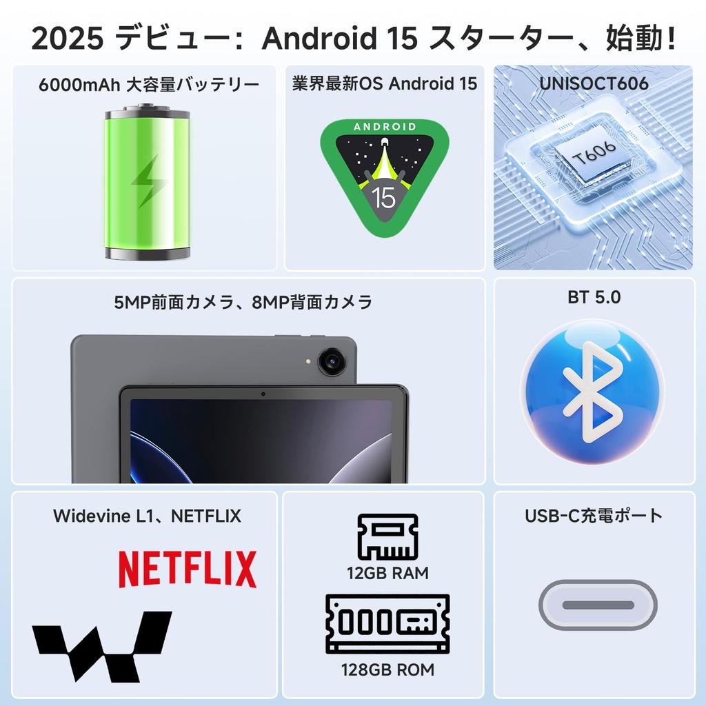 COLORROOM планшет Android с большим экраном и 6000 мАч, T606 и 5G Widevine L1, распознавание лица и беспроводной. Включает T30, 10-дюймовый Wi-Fi