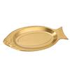 Decorative Fish Shaped Plate Stainless Steel Food Tray Fish Serving Platter  Birthday Party