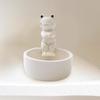 Ceramic Animal Candle Holder Bunny Tea Light Candle Holders  for Desktop Decorative Ornaments
