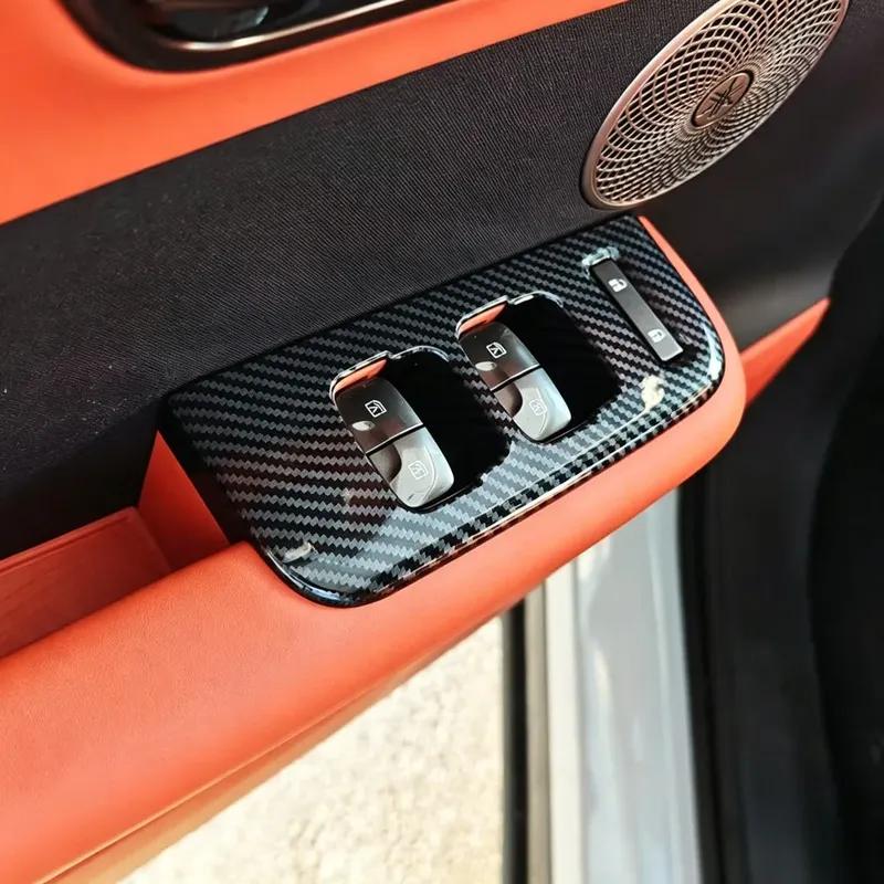 For Toyota bZ3X 2025: Carbon Fiber Look Interior Trim Cover Kit - ABS Self-Adhesive, Full Set Interior accessory